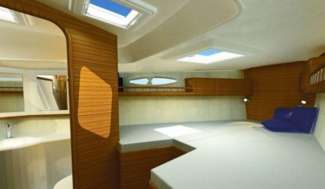 Xc 42 owners’ cabin - if you like forepeaks ©  SW